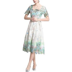 Elaine Womens  Midi Dress